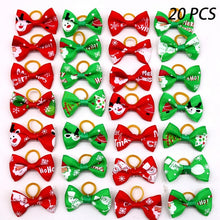 Load image into Gallery viewer, 10/20/30pcs Dog Grooming Bows mix 30colours Cat dog Hair Bows Small Pog Grooming Accessories Dog Hair Rubber Bands Pet Supplier