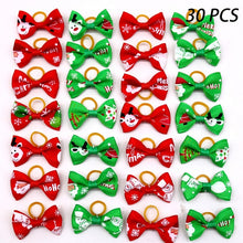Load image into Gallery viewer, 10/20/30pcs Dog Grooming Bows mix 30colours Cat dog Hair Bows Small Pog Grooming Accessories Dog Hair Rubber Bands Pet Supplier