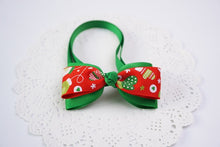 Load image into Gallery viewer, 1 Pieces Cute Christmas Pet Supplies Handmade Ribbon Dog Bow Ties 8 Colors Cat Neck Tie Dog Accessories