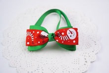 Load image into Gallery viewer, 1 Pieces Cute Christmas Pet Supplies Handmade Ribbon Dog Bow Ties 8 Colors Cat Neck Tie Dog Accessories