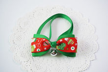 Load image into Gallery viewer, 1 Pieces Cute Christmas Pet Supplies Handmade Ribbon Dog Bow Ties 8 Colors Cat Neck Tie Dog Accessories
