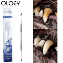 Load image into Gallery viewer, Pet Dog Toothbrush Stainless Steel Double Head Tooth Cleaning Tool Brush Bad Breath Tartar Teeth Care for Dog Cat Supplies