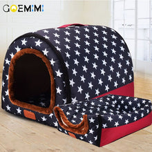 Load image into Gallery viewer, New Warm Dog House Comfortable Print Stars Kennel Mat For Pet Puppy Top Quality Foldable Cat Sleeping Bed cama para cachorro
