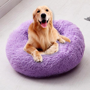 Super Soft Dog Bed Long Plush Round Small Beds Portable Comfortable and Warm Sleeping Bag Soft Puppy Kennel House