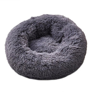 Super Soft Dog Bed Long Plush Round Small Beds Portable Comfortable and Warm Sleeping Bag Soft Puppy Kennel House