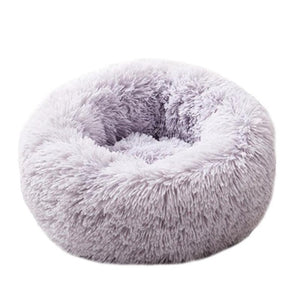 Super Soft Dog Bed Long Plush Round Small Beds Portable Comfortable and Warm Sleeping Bag Soft Puppy Kennel House