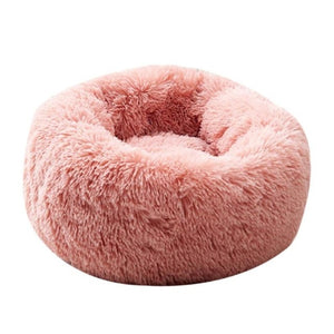 Super Soft Dog Bed Long Plush Round Small Beds Portable Comfortable and Warm Sleeping Bag Soft Puppy Kennel House