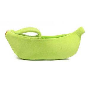 Banana Shaped Cat Bed House Warm Cozy Puppy Cushion Kennel Portable Soft Pet Sofa Cute Sleeping Bag Funny Basket for Cats & Dogs