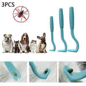 3pcs/set Plastic For Tick Twist Hook Flea Remover Hook Pet Cat Dog Accessaries Tick Remover Tick Tool Pet Supplies Accessories