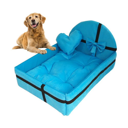 Cute Plush Cushion Pet Dog House Nest With Mat Warm Small Medium Dogs Pet Removable Mattress Cat Bed Dog Puppy Kennel