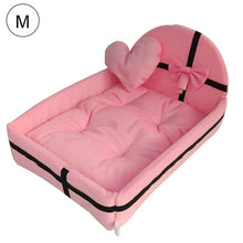 Load image into Gallery viewer, Cute Plush Cushion Pet Dog House Nest With Mat Warm Small Medium Dogs Pet Removable Mattress Cat Bed Dog Puppy Kennel
