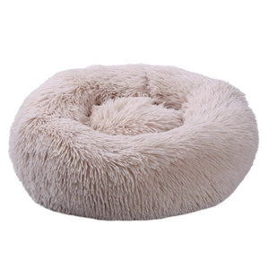 Super Soft Dog Bed Long Plush Round Small Beds Portable Comfortable and Warm Sleeping Bag Soft Puppy Kennel House