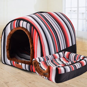 New Warm Dog House Comfortable Print Stars Kennel Mat For Pet Puppy Top Quality Foldable Cat Sleeping Bed cama para cachorro