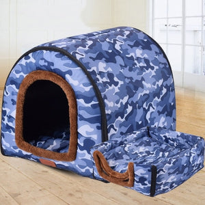 New Warm Dog House Comfortable Print Stars Kennel Mat For Pet Puppy Top Quality Foldable Cat Sleeping Bed cama para cachorro