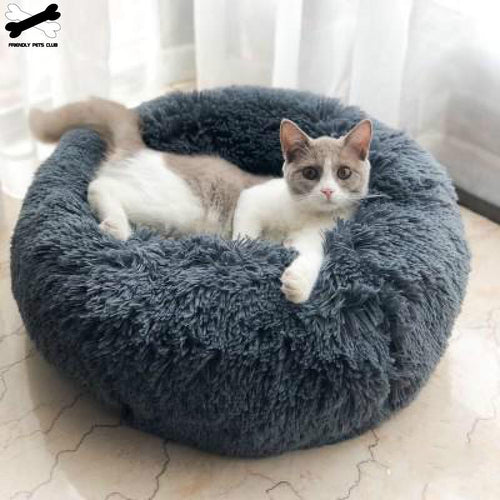 Pet Dog Bed Comfortable Donut Cuddler Round Dog Bed Ultra Soft Washable Dog and Cat Cushion Bed hot sell 2810