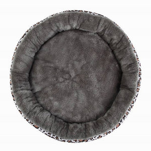 New Thick Pet House Round Pet Beds Warm Arctic Velvet Breathable  Small Dogs Cats Mat V Pattern High Quality Pet Cushion