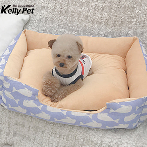 Pet Dog Bed Canvas Kennel Dog House Soft Fleece Warm Cat Bed House Autumn Winter Kennel for Cat Puppy Dog Pens Pet Products