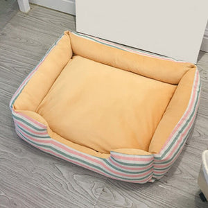 Pet Dog Bed Canvas Kennel Dog House Soft Fleece Warm Cat Bed House Autumn Winter Kennel for Cat Puppy Dog Pens Pet Products