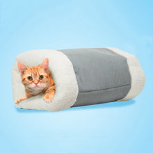 Load image into Gallery viewer, Winter Warm Puppy Sleeping Nest Mats 2 in 1 Pet Bed House for Small Dogs Mat Cat Tunnel Soft Zipper Dog Cushion Pad Pet Products