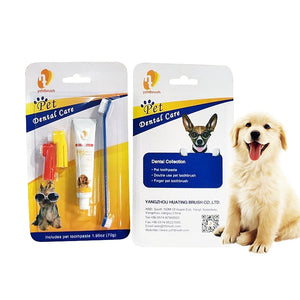 Pet Products Pet Toothpaste Set Pet Toothbrush Dog Oral Care Cats and Dogs Toothbrush Toothpaste Set