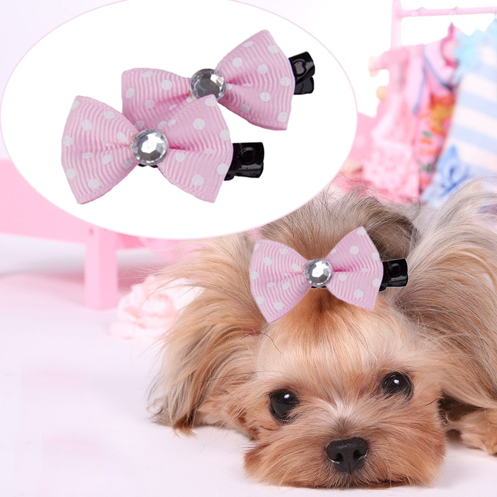 10pcs/lot DIY Dog Hair Bows Dog Cat Hairpins Lovely Pet Hair Clips Boutique Pet Products Dog Hair Jewelry Grooming Accessories