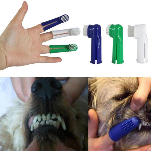 Pet Finger Toothbrush Dog Cat Tartar Teeth Cleaning Tools for Puppy Cat Kitten Grooming Toothbrush Dog Accessories