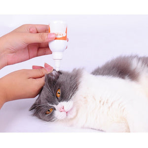 60 ml Pet Dogs Cats Ear Cleaner Effective Keep Ear Health Against Infection Caused by Bacteria Pet Stain Odor Removers