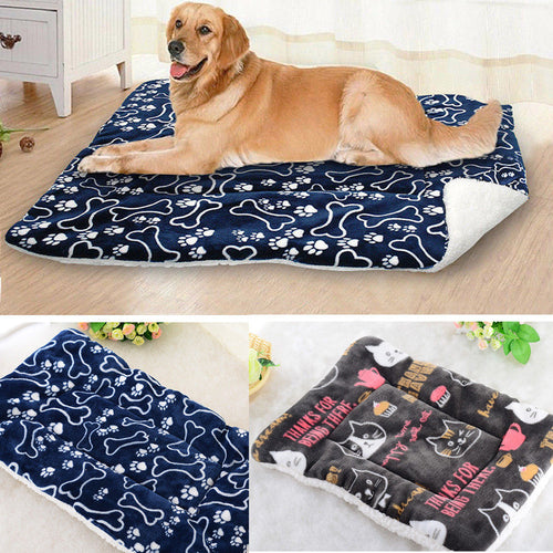 Pet Large Dog Blanket Bed Washable House Puppy Cushion Large Dog Cage Mat Mattress Kennel Soft Crate Multifunction Mat