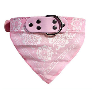 Puppy Neckerchief Adjustable Pet Dog Cat Neck Bandana Collar Scarf Accessories for Cats & Small Dogs Black Red Blue Pink Purple